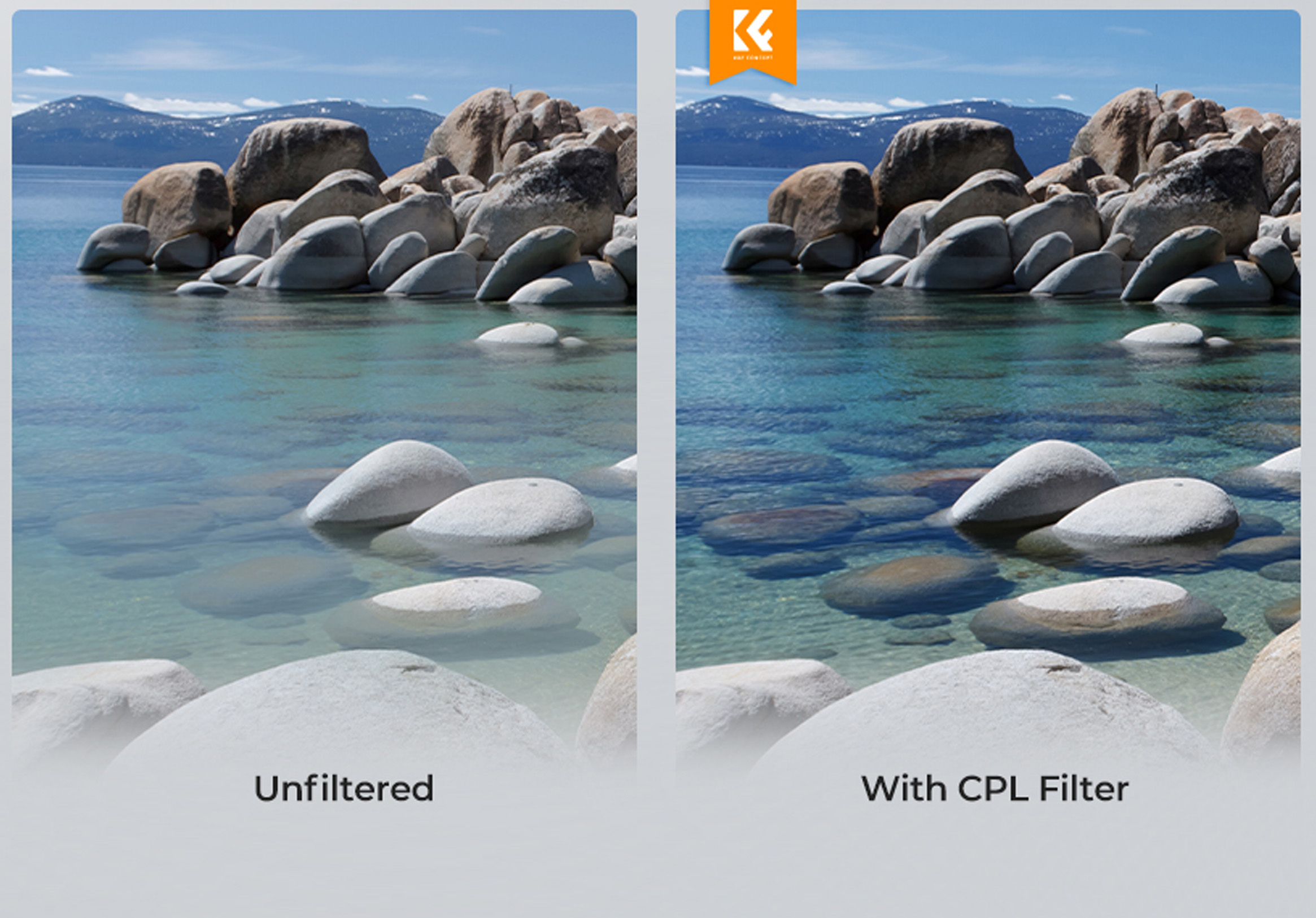 Porovnání obrazu bez CPL filtru a s CPL filtrem